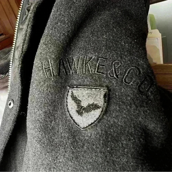 Trendy HAWK & Co Casual/Holiday/ Winter Coat/Jacket with hoodie! So cute! - Picture 8 of 16